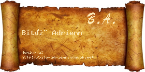 Bitó Adrienn névjegykártya